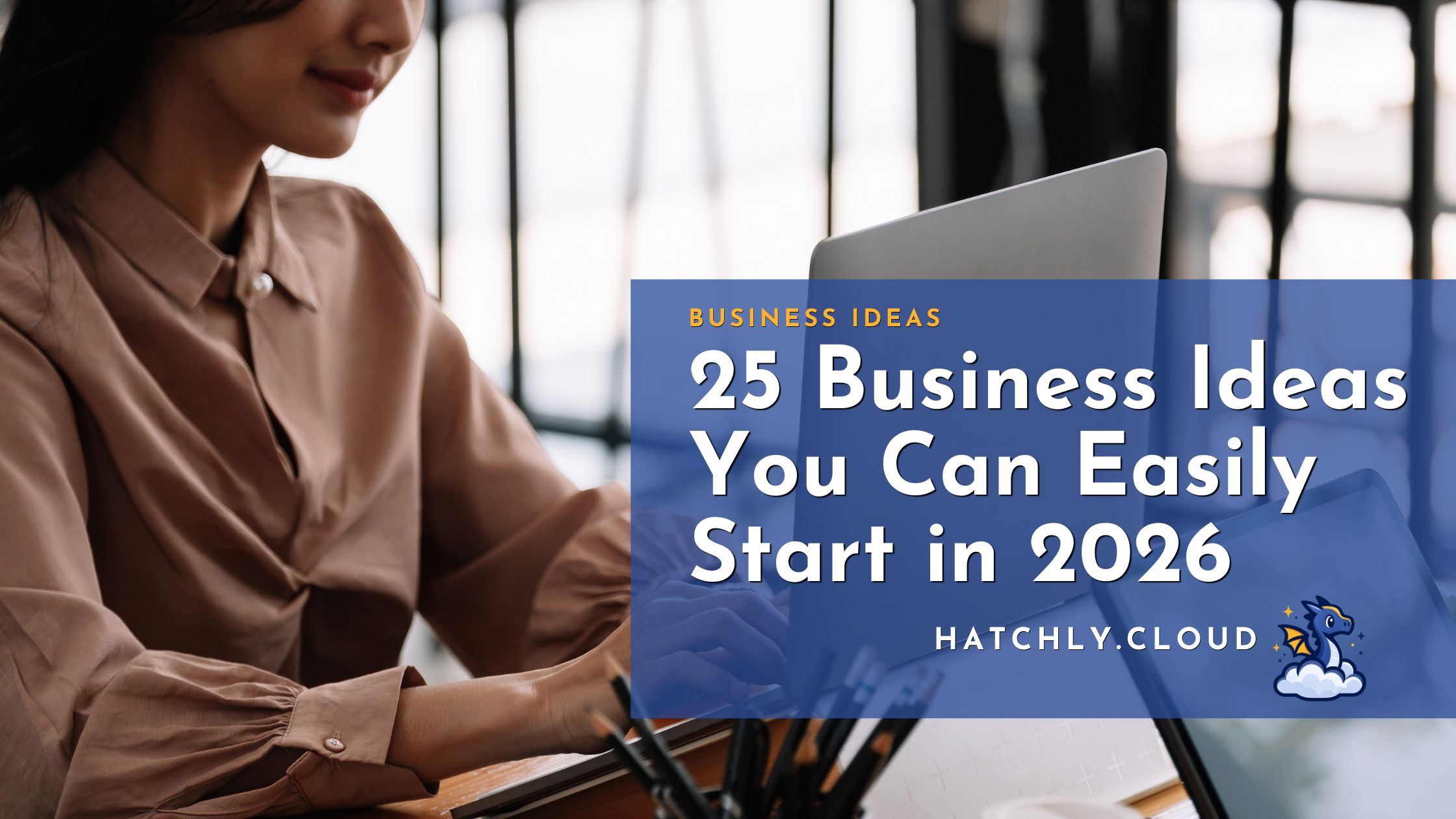 Woman working from home while exploring business ideas